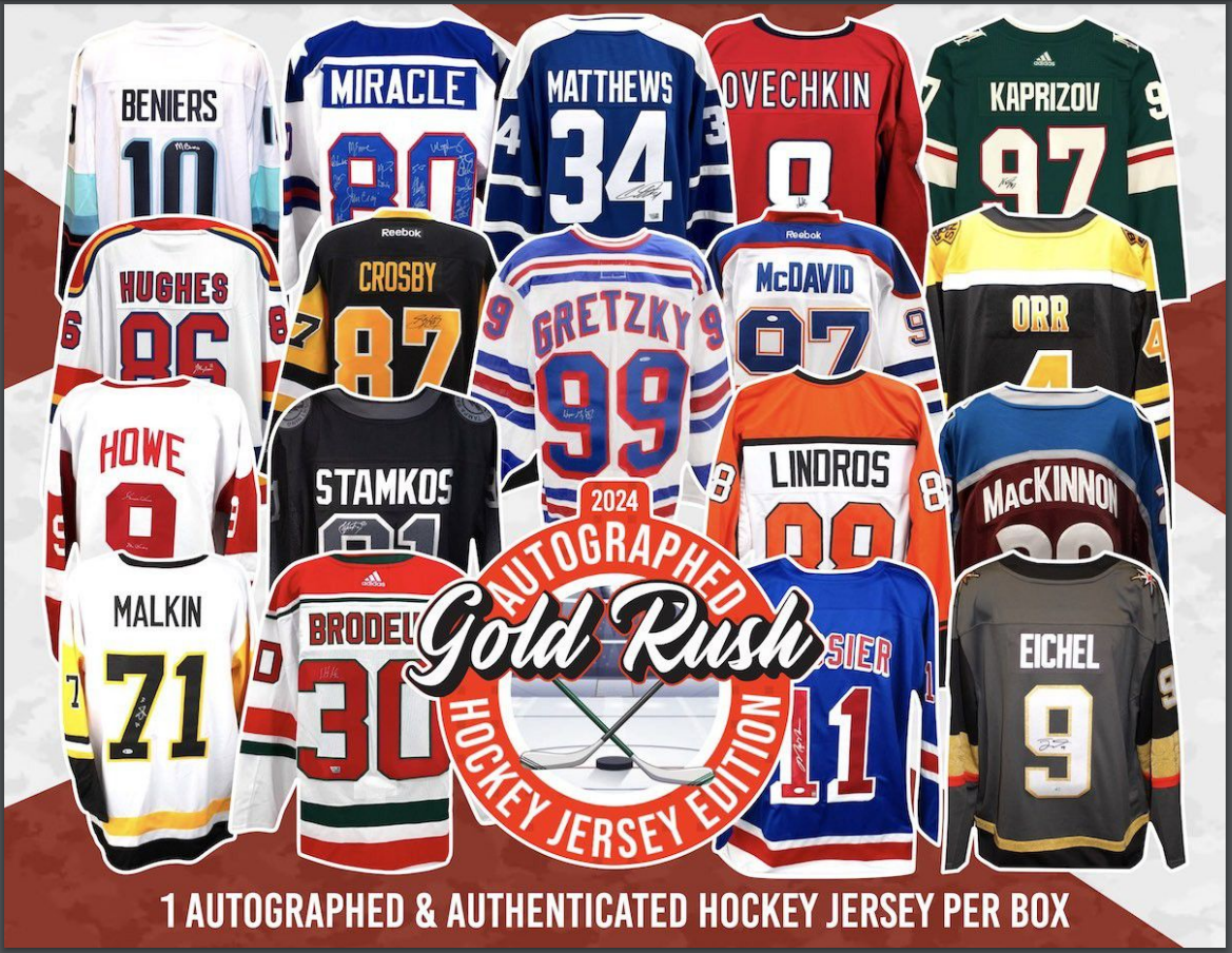 Gold Rush 2024 Autographed Hockey Jersey Edition